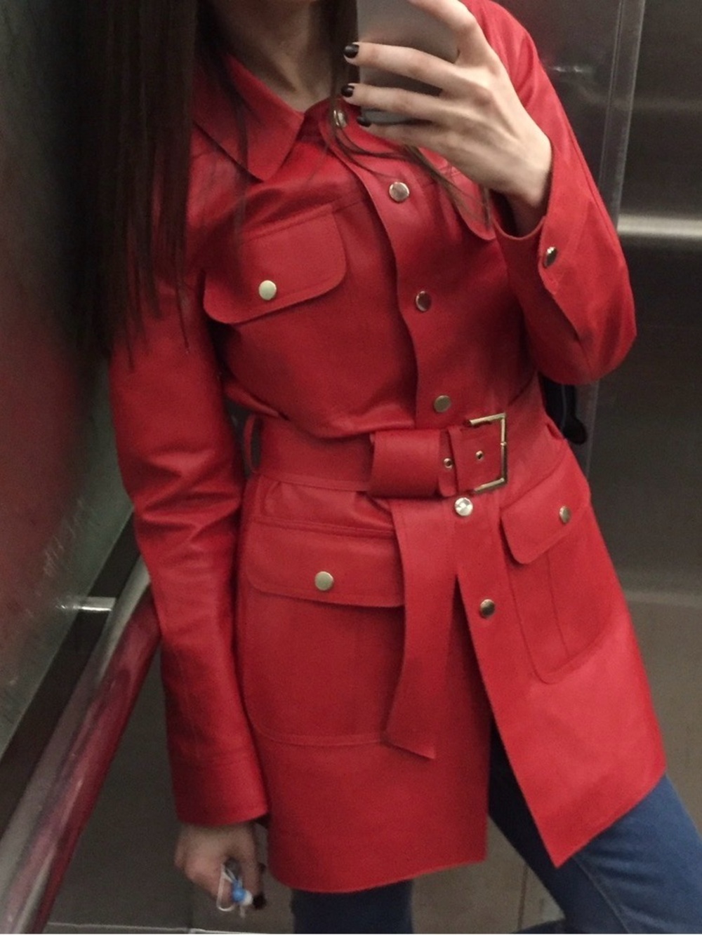 Uterque Leather Jacket